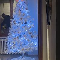 Albero di natale bianco altezza 2.10