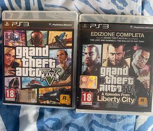 GTA V + GTA IV PS3 edizione completa funzionanti