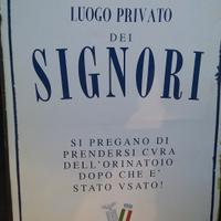 Subito -  Cartello  Bagno 1922 Duce per uomini