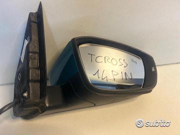 Specchietto esterno originale vw t-cross 2019 2023
