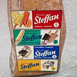 Insegna Tabella Gelati Steffan