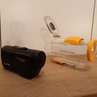Telecamera sportiva HD con custodia impermeabile 