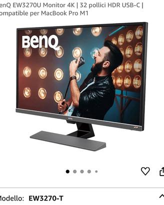 Benq monitor 32 pollici