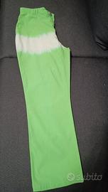 Pantaloni vintage J's verdi e bianchi taglia  S