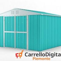 Box struttura lamiera Acciaio 327x307 azzurro