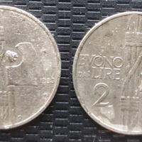 Lotto 2 monete Buono di 2 lire 1923-24