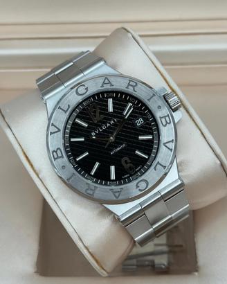 Bulgari Diagono 40mm ref. DG40BSSD full set