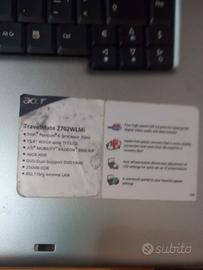 notebook acer travelmate 2702wlmi non funzionante