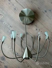 Lampadario con faretti orientabili