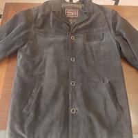 Giubbotto XXL pelle scamosciata marrone Marlboro 
