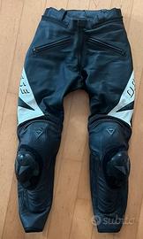 pantaloni moto pelle Dainese uomo/donna