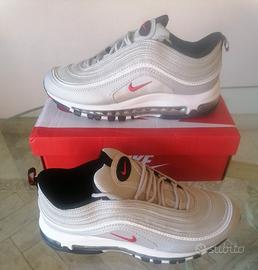 Nike Air Max 97 Silver EU 43 Nuove con Scatola 