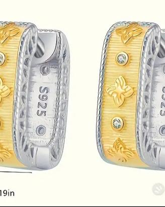 orecchini argento S925 