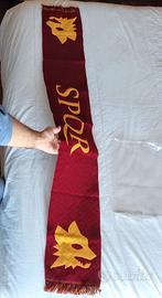 AS Roma Sciarpa Ufficiale SPQR *NUOVA* doppia lupa