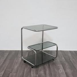 Carrello Portavivande Triplo Ripiano ‘70 Acciaio