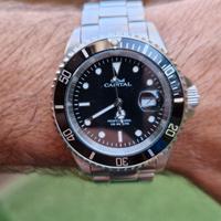 Orologio Capital Submariner Uomo Quartz Nero