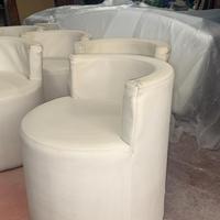 Poltrone Tonde _Divanetti in ecopelle