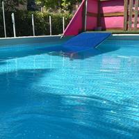 Piscina fuori terra e pedana legno