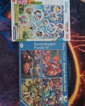 2 puzzle Disney e Pixar