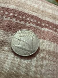 Moneta 10 lire del 1953 per collezionisti rara