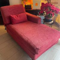 Chaise longue Maistri in velluto