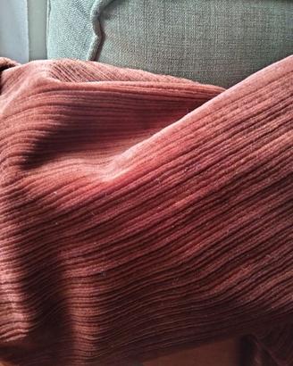 scampolo velluto bordeaux marrone