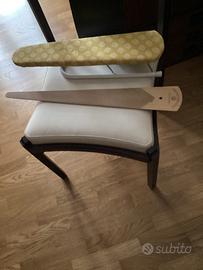 Asse da stiro piccola pieghevole e stiracravatte