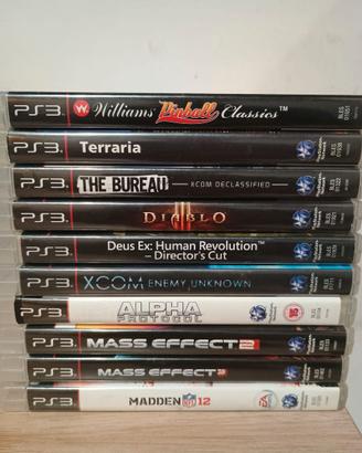 Lotto di 10 giochi per PS3