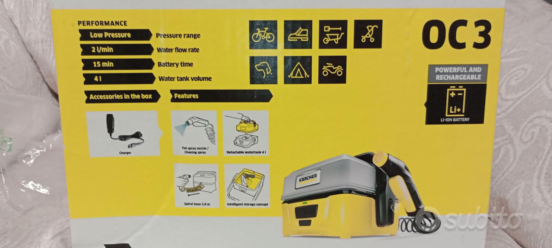 Idropulitrice portatile a batteria Kärcher OC 3 …