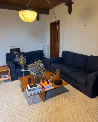 Divani in cotone blu | 3 posti + 2 posti | Fodere