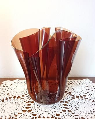 Vaso vintage "fazzoletto", Guzzini, design Massoni