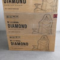 Sedia gaming oversteel diamond rossa