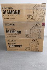 Sedia gaming oversteel diamond rossa