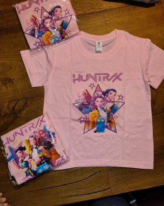 1 nuova t-shirt Huntrix kpop Demon per bambine