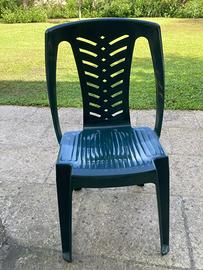 Sedia in plastica resina da esterno