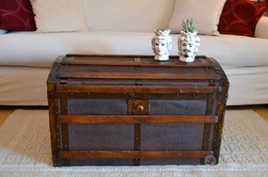 Baule Vintage da Viaggio Antica Cassapanca Forzier