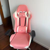 Sedia da gaming rosa NOKAXUS