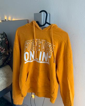 Felpa con cappuccio giallo senape – molto carina