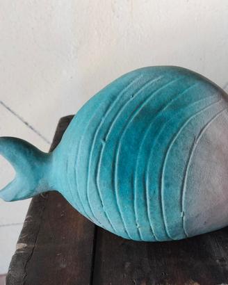 Statua Pesce Ivo de Santis gli etruschi