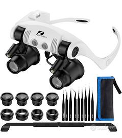 Lenti di ingrandimento per montaggio con luce