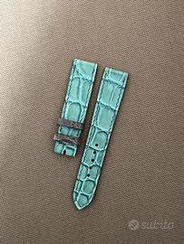 Cinturino orologio 20mm turchese coccodrillo