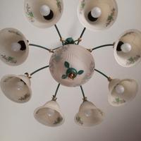 Lampadario decorato a mano a 9 luci