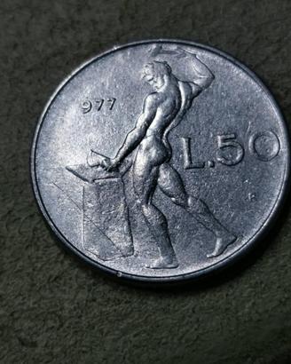 50 lire con errore di stampa