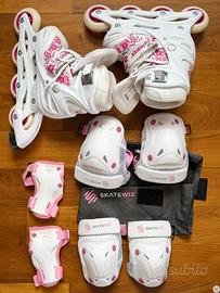 Pattini Roces con Set di Protezioni .  Bambina