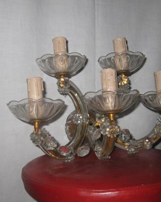 Due appliques gemelle vintage