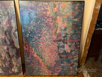 Coppia Quadri copie monet misure 91x121