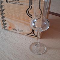 n.6 bicchieri grappa serie Riserva Bormioli