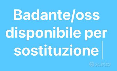 Disponibile per assistenza a persona