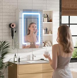 specchio contenitore bagno