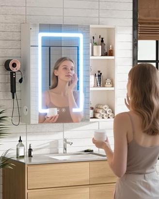 specchio contenitore bagno